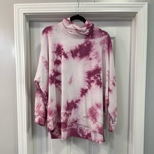 NWOT pink tie dye VS Pink turtleneck
